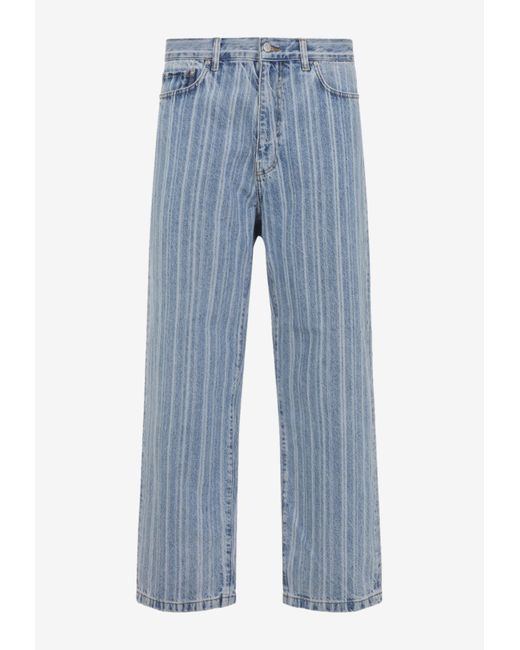 Carhartt Blue Rylan Striped Jeans for men