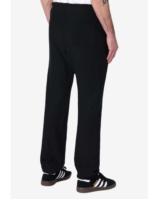 Champion Black Logo Patch Track Pants for men