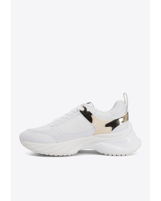 Pinko White Ariel Daytime Low-Top Sneakers
