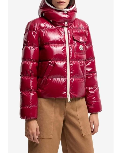 Moncler Red Andro Down Jacket