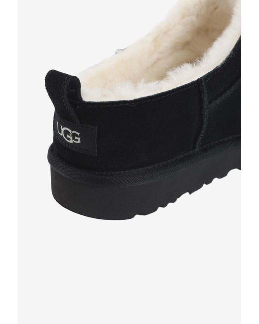 Ugg Black Classic Micro Boots for men