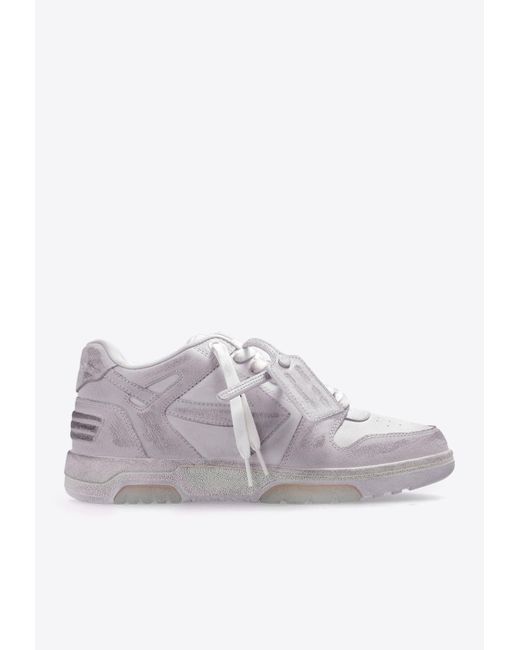 Off-White c/o Virgil Abloh Gray Out Of Office Low-Top Sneakers for men