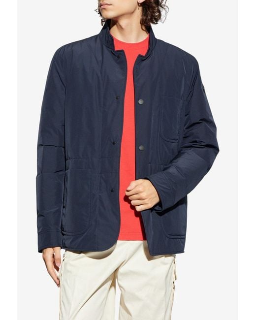 Moncler Blue Brieuc Padded Jacket for men