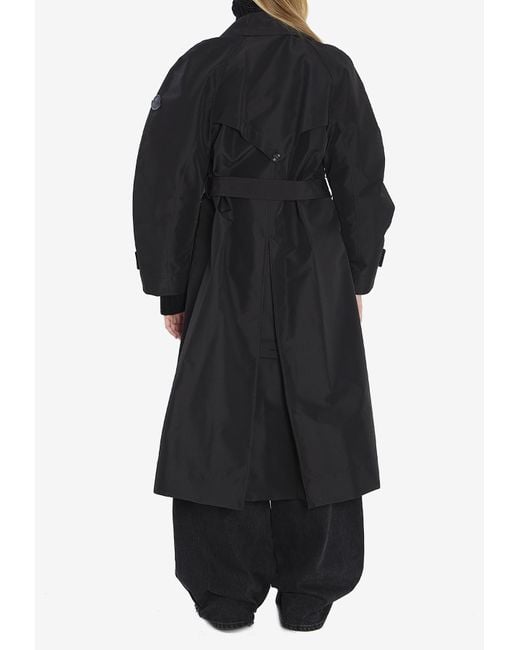 Moncler Black X Ee72 By Edward Enninful Zake Waterproof Trench Coat