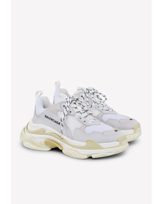 balenciaga triple s white new