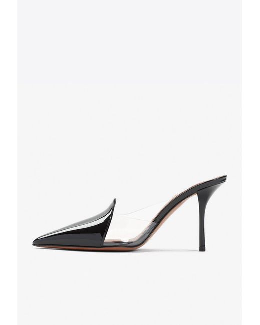Alaïa White Coer 90 Pointed-Toe Mules