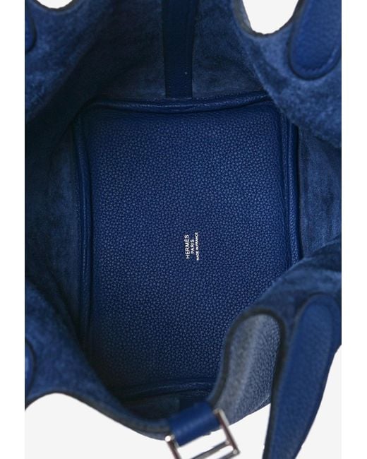 Hermès Blue Picotin Lock 18
