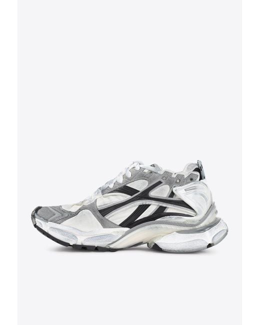 Balenciaga White Runner Low-Top Sneakers