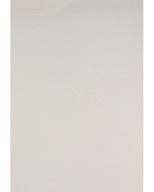 Y-3 White Basic Logo T-Shirt for men