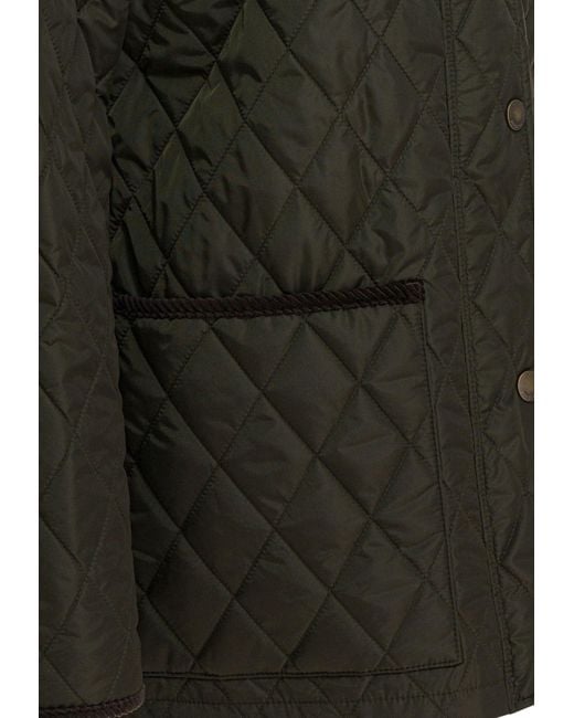 Burberry Green Quilted Buttoned Jacket