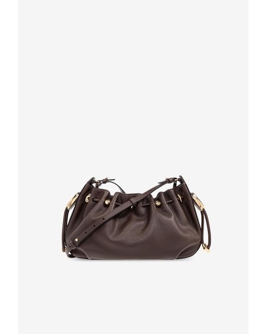 Zimmermann Brown Halcyon Leather Shoulder Bag