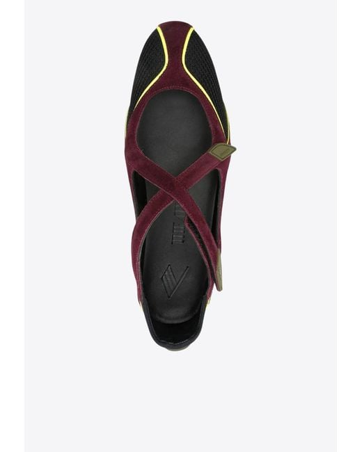The Attico White Floor 01 Ballet Flats