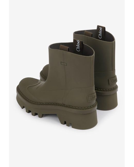 Chloé Green Raina Boots
