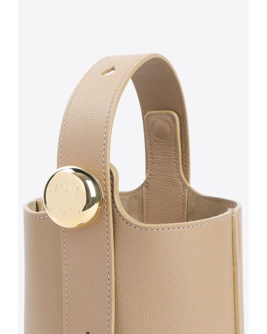 Loewe Natural Mini Pebble Bucket Bag