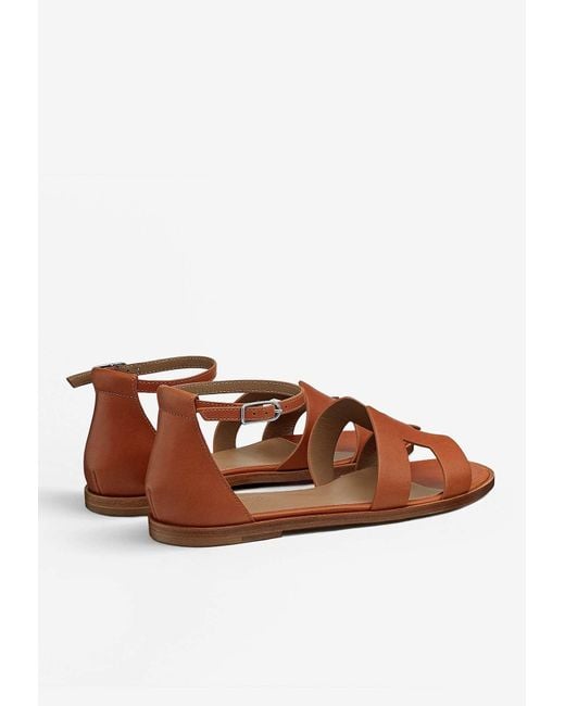 Hermès Brown Santorini Sandals