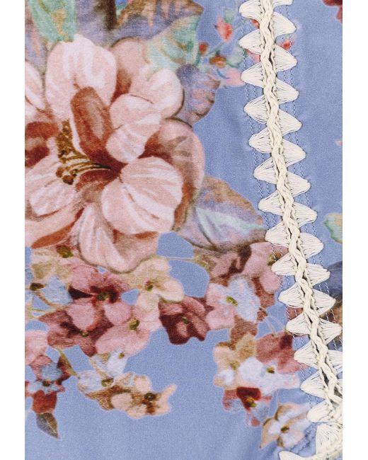 Zimmermann White Awaken Crochet One-Piece Swimsuit