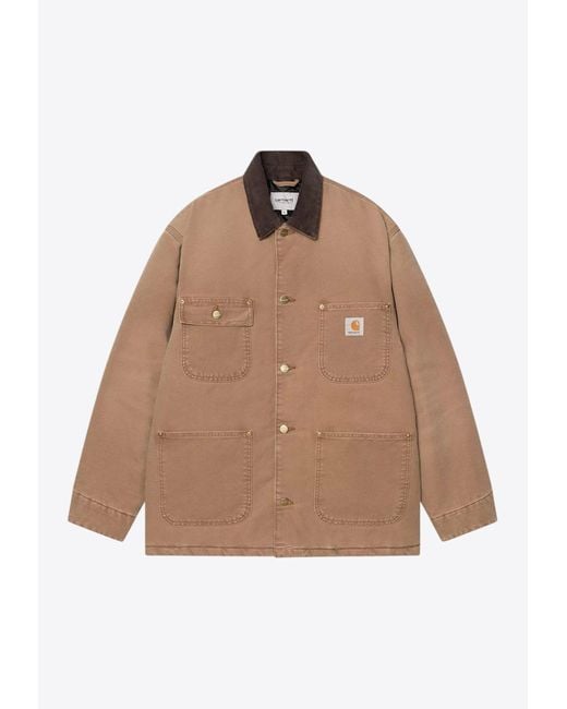 Carhartt Brown Og Chore Field Jacket for men