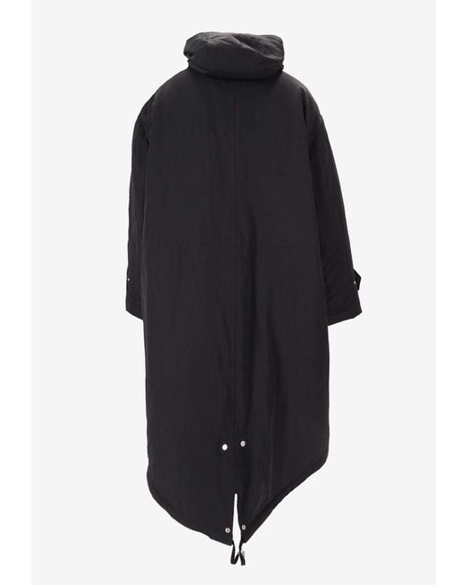AMI Blue Padded Parka Jacket