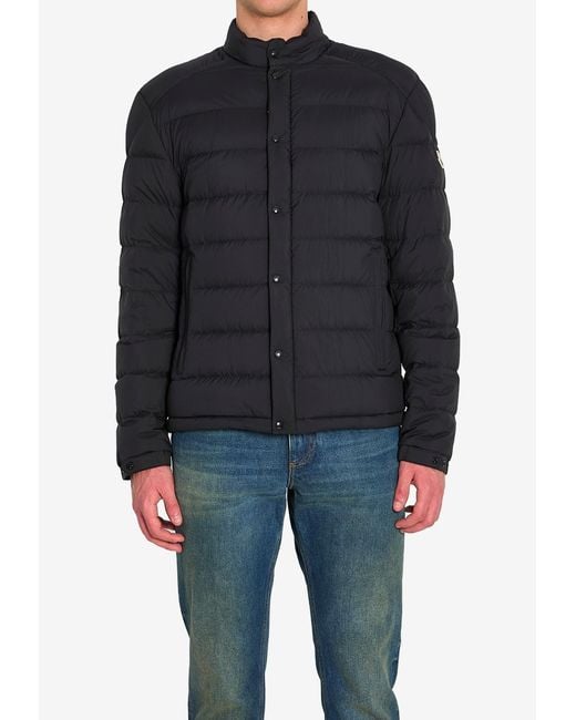 Moncler Blue Selves Padded Down Jacket for men