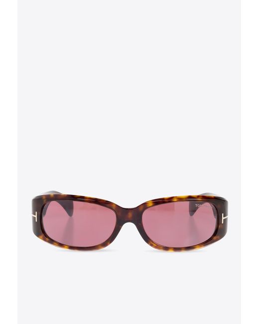 Tom Ford Pink Corey Rectangular Sunglasses
