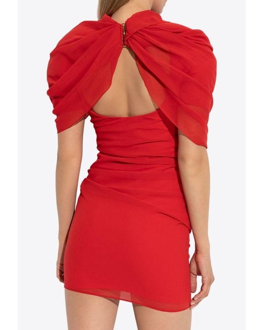 Jacquemus Red La Castagna Mini Dress