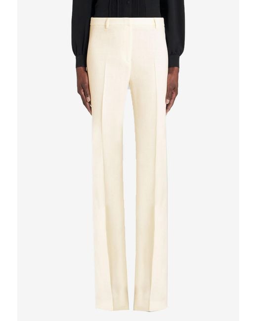 Etro White Flared Tailored Pants
