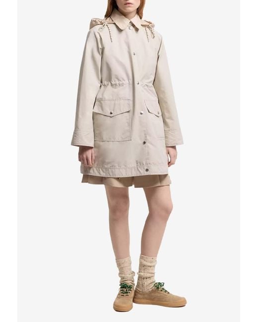 Moncler Natural Begonia Zip-Up Jacket