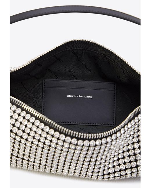 Alexander Wang White Heiress Flex Embellished Top Handle Bag
