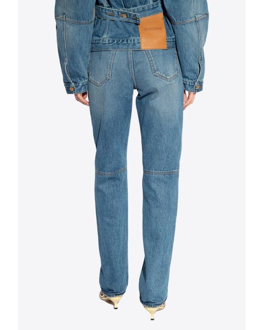 Jacquemus Blue Droit Straight-Leg Jeans
