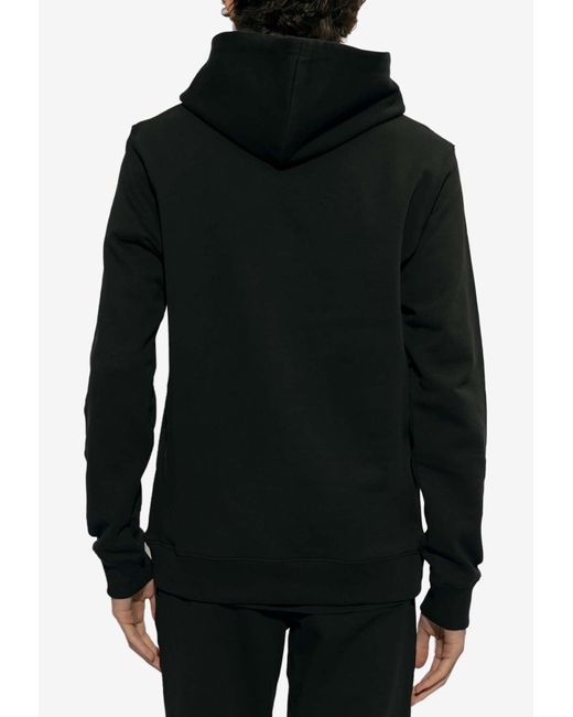 Moschino Black Teddy Bear Print Hooded Sweatshirt for men