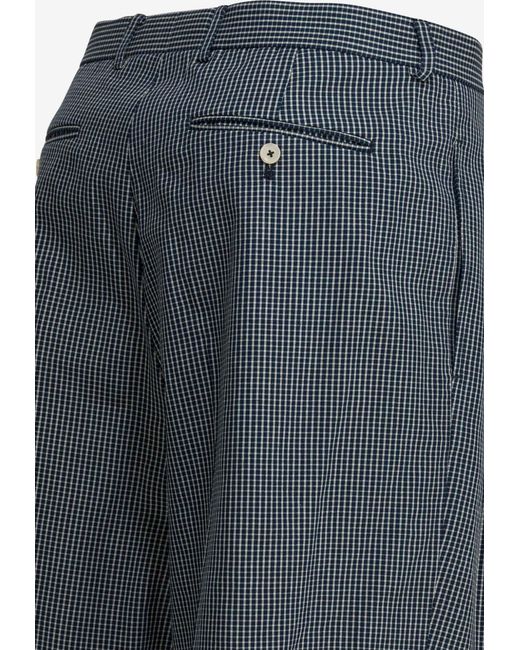 Givenchy Gray Checked Bermuda Shorts for men