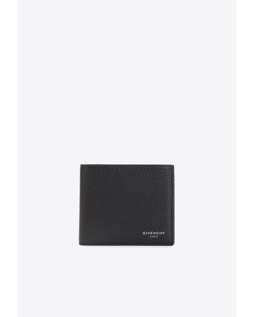 Givenchy White Embossed Logo Bi-Fold Wallet for men