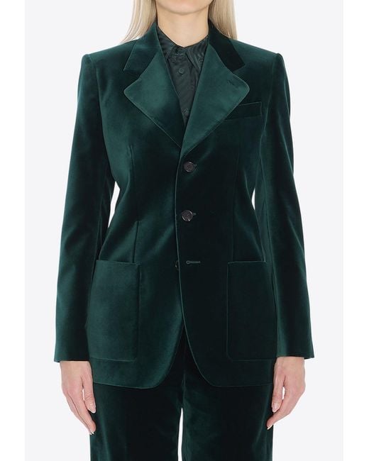 Gucci Green Velvet Jacket