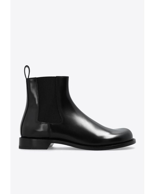 Loewe Campo Leather Chelsea Boots in Black for Men | Lyst