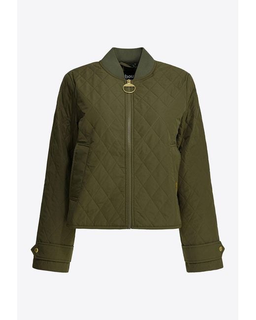 Barbour Green Quilted Utility Jacket