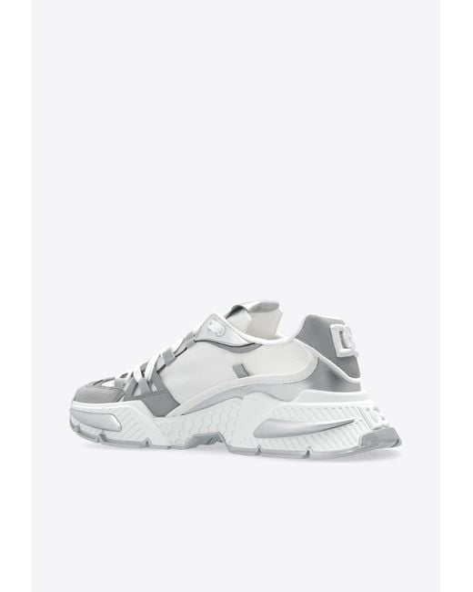 Dolce & Gabbana White Airmaster Logo Chunky Sneakers for men
