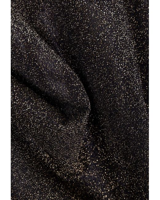 Dolce & Gabbana Black Crewneck Top With Lace Inserts