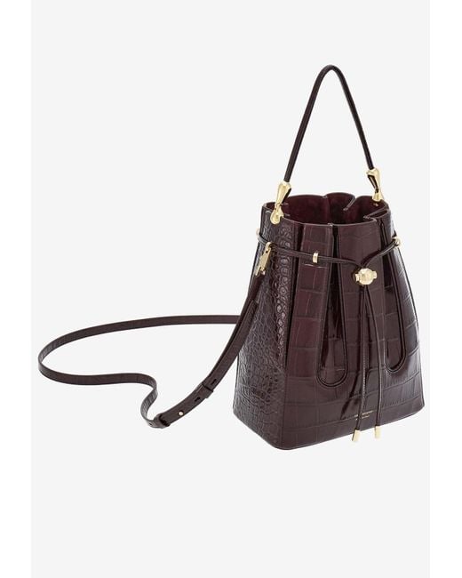 Ferragamo Brown Bucket Bag With Inlays (m)
