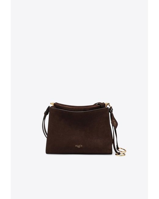 Alaïa White Small Le Click Leather Crossbody Bag