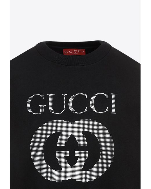 Gucci logo crewneck deals