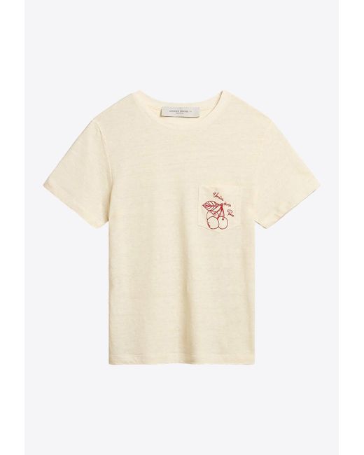 Golden Goose Deluxe Brand Natural Journey Short-Sleeved T-Shirt