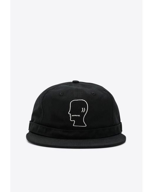 Brain Dead Black Logohead Baseball Cap for men