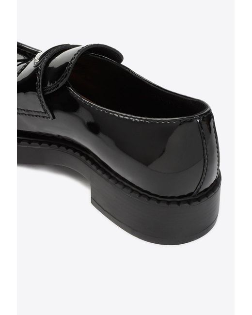 Prada Black Logo Loafers for men