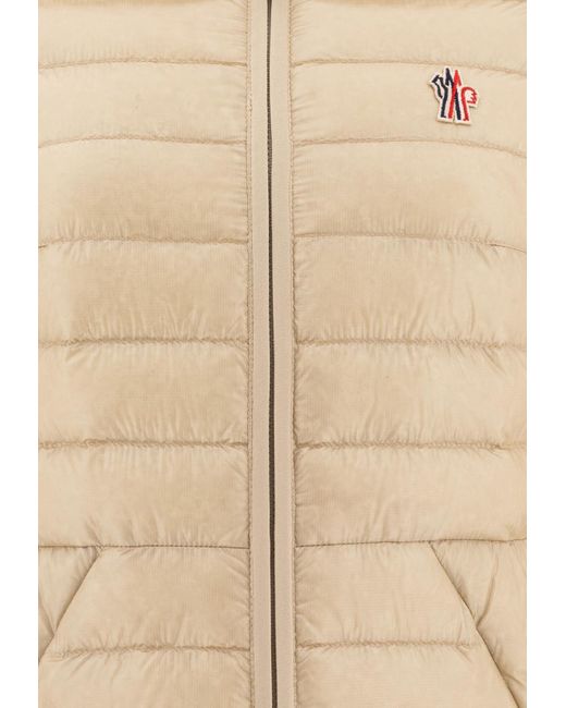 Moncler Natural Karura Zip-Up Down Jacket