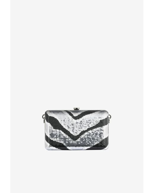 Tom Ford Metallic Mini Tf Crystal-Embellished Box Clutch With Dual Straps