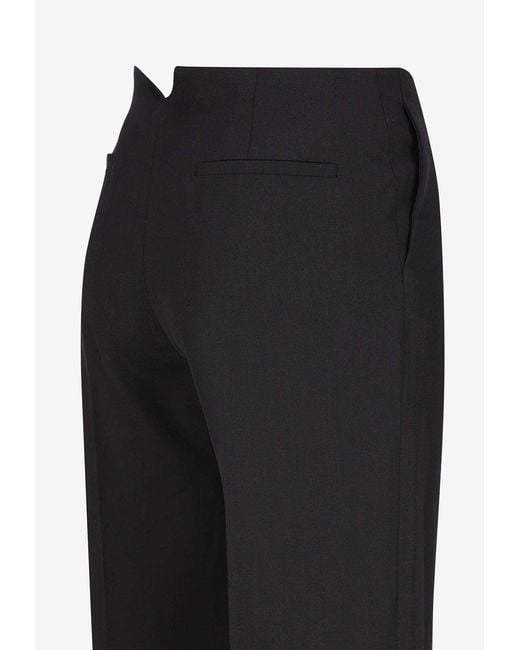 Chloé Black Tailored Wool Flared Pants