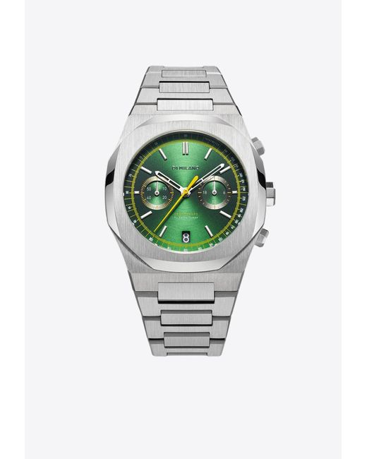 D1 Milano Green Stainless Steel Quartz Watch for men