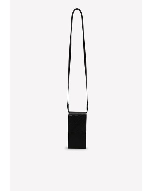 Off-White c/o Virgil Abloh Leather Phone Holder With Strap in
