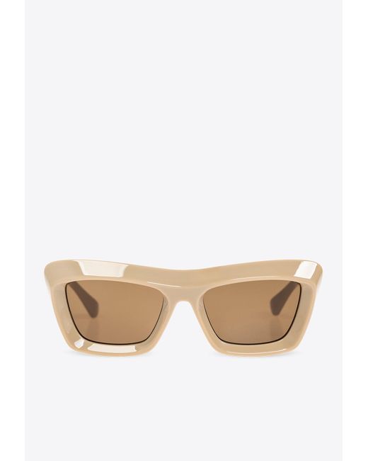 Bottega Veneta Natural Classic Cat-Eye Sunglasses