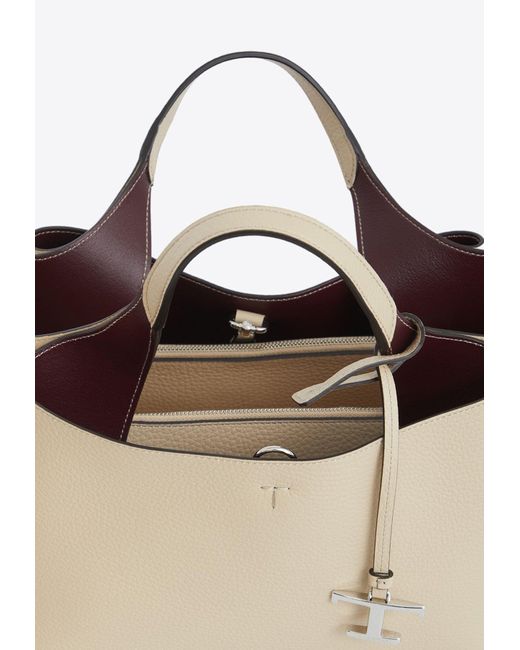 Tod's Natural Mini Grained Leather Bag